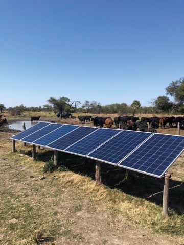 Bombeo solar para campo en Formosa