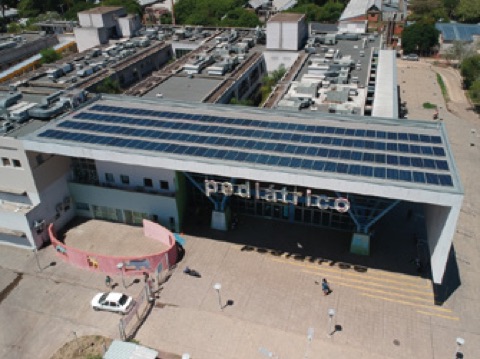 Instalación solar en el Hospital Pediátrico de Resistencia, Chaco