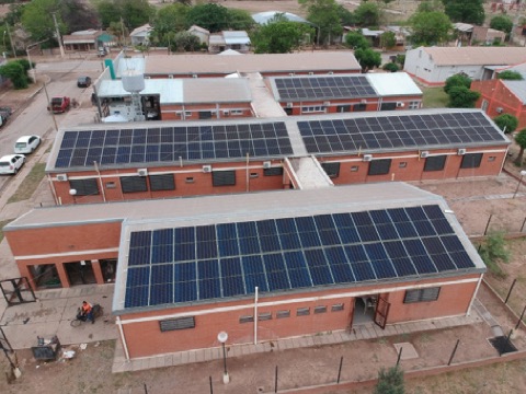 Instalación solar en el Hospital Santa Rosa, Taco Pozo, Chaco